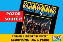 Vyhrajte vstupenky na pražský koncert Scorpions