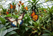 Motýli ve skleníku Fata Morgana