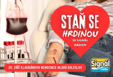 Staňte se dárcem krve se Signál rádiem.